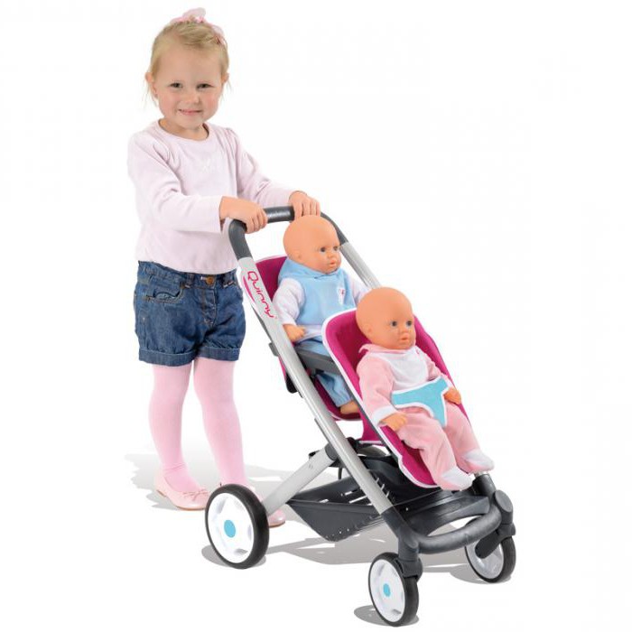 Stroller for Smoby dolls. How to choose: description, assortment, reviews