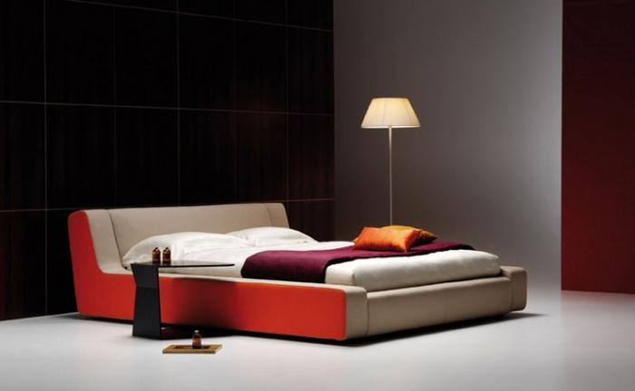 Refined bedroom in high-tech style for refined natures