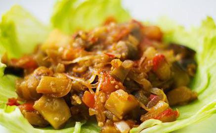stewed cabbage with eggplant in a multivariate 