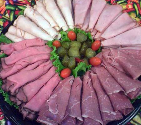 Meat Slicing - table decoration