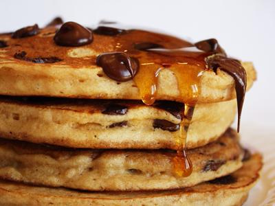 Pancakes chocolate - fast and tasty