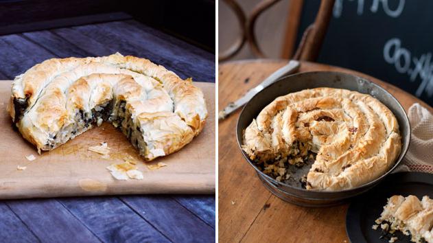 Sweet and meat filling for puff pastry, or How to quickly cook a dessert and a second course