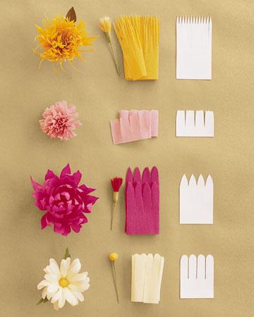 Flower Arrangements and Corrugated Paper Crafts