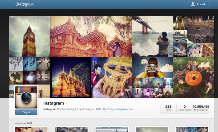 How to access the Instagram from a computer via the mobile version, via 