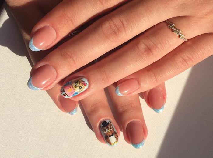 Manicure with an owl: ideas, features, photo